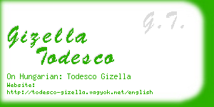 gizella todesco business card